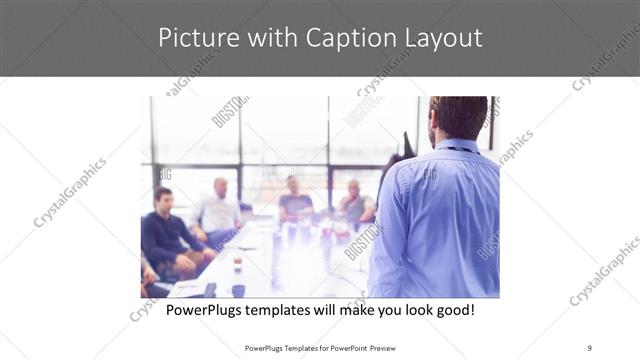 Picture with Caption presentation slide layout