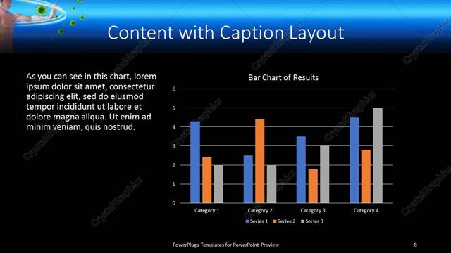 Content with Caption presentation slide layout