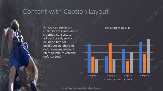 Content with Caption presentation slide layout