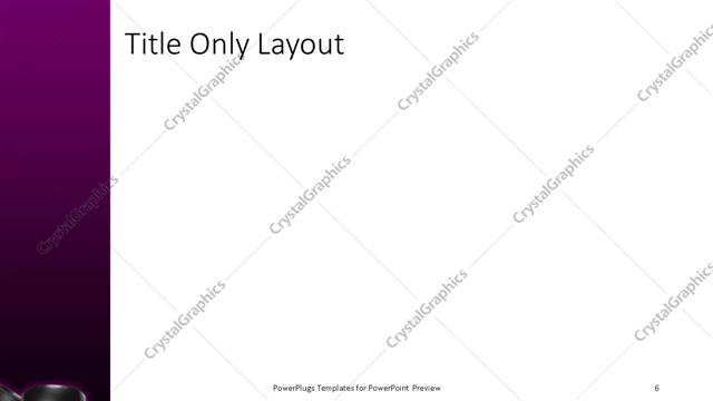 Title Only presentation slide layout