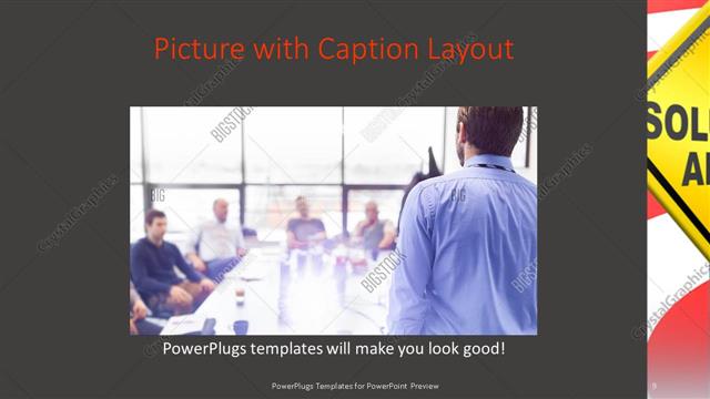 Picture with Caption presentation slide layout