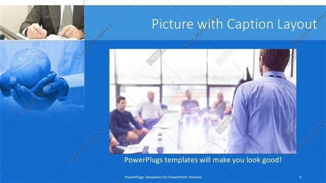 Picture with Caption presentation slide layout