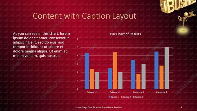Content with Caption presentation slide layout