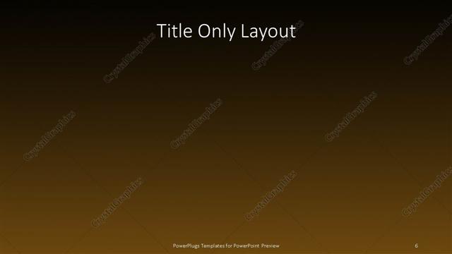 Title Only presentation slide layout