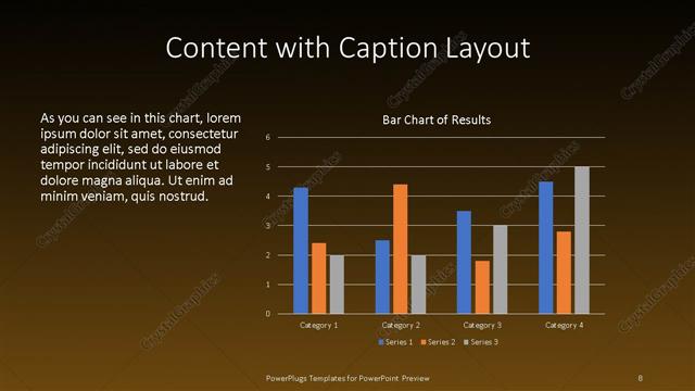 Content with Caption presentation slide layout