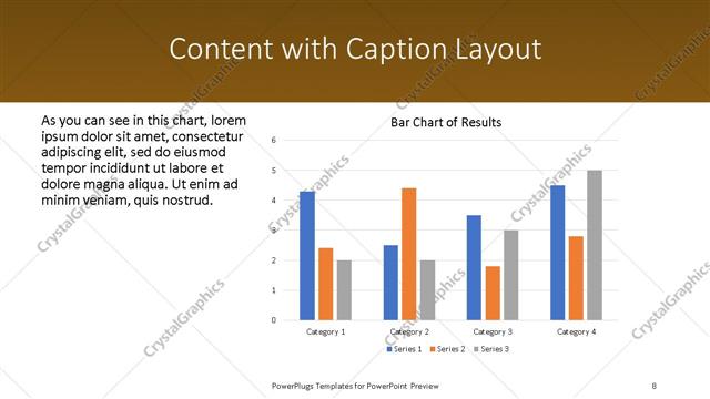 Content with Caption presentation slide layout