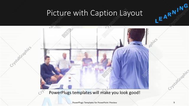 Picture with Caption presentation slide layout