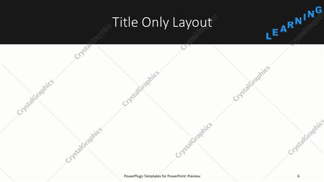 Title Only presentation slide layout