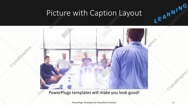 Picture with Caption presentation slide layout
