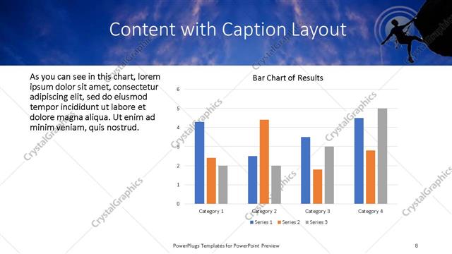Content with Caption presentation slide layout