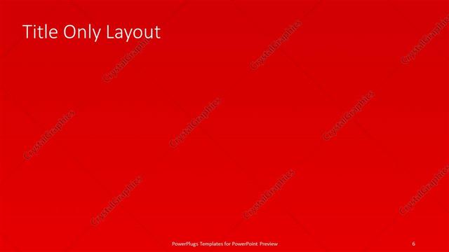 Title Only presentation slide layout