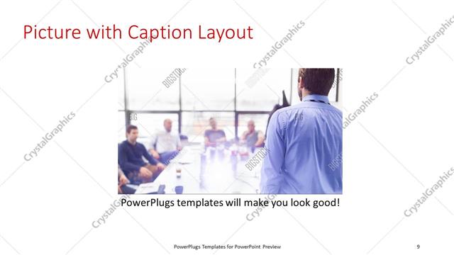 Picture with Caption presentation slide layout