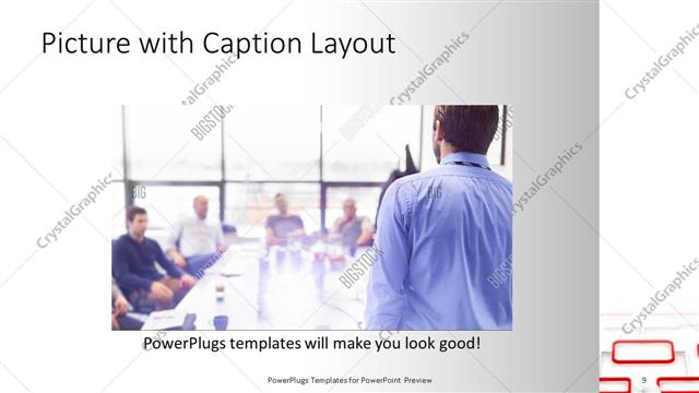 Picture with Caption presentation slide layout