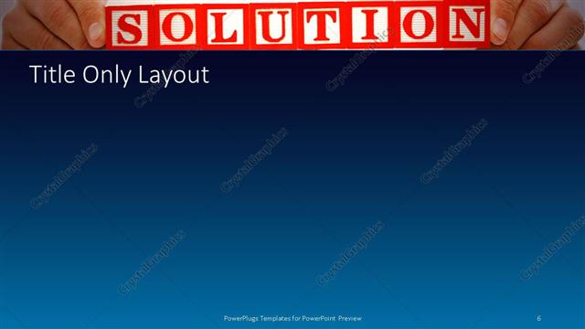 Title Only presentation slide layout