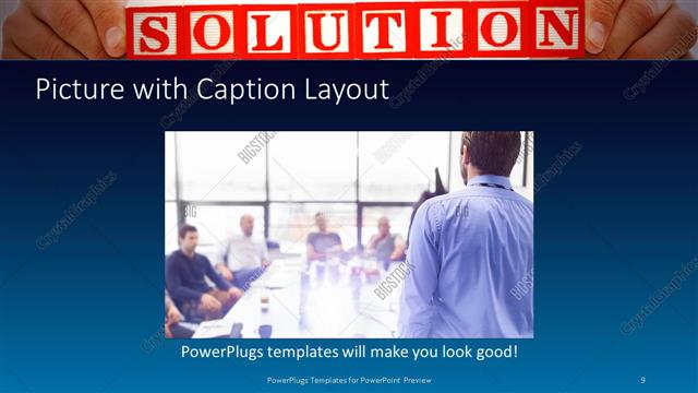 Picture with Caption presentation slide layout