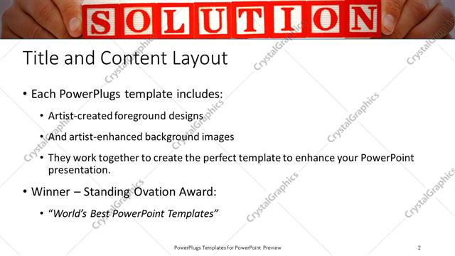 Title and Content presentation slide layout