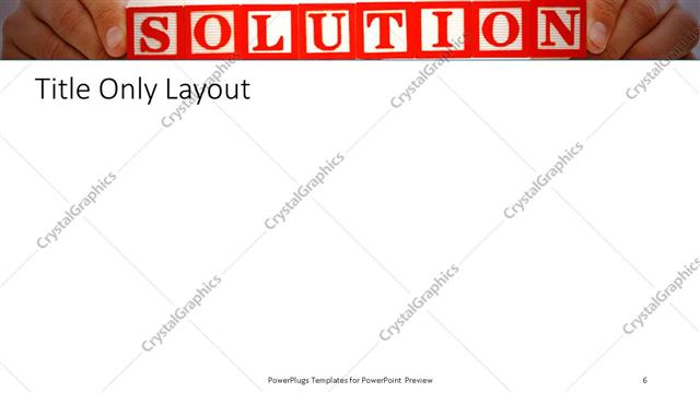 Title Only presentation slide layout
