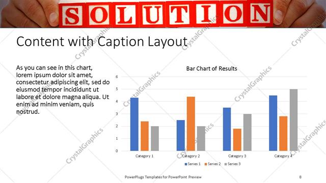 Content with Caption presentation slide layout