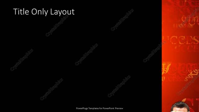 Title Only presentation slide layout