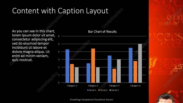 Content with Caption presentation slide layout
