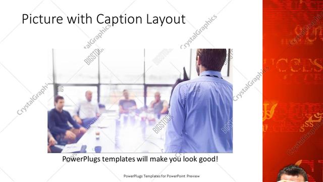 Picture with Caption presentation slide layout