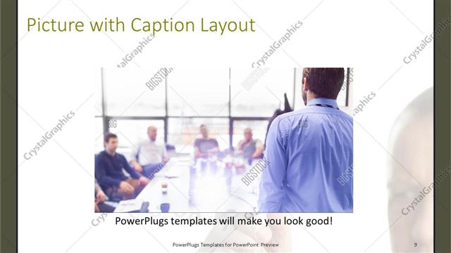 Picture with Caption presentation slide layout