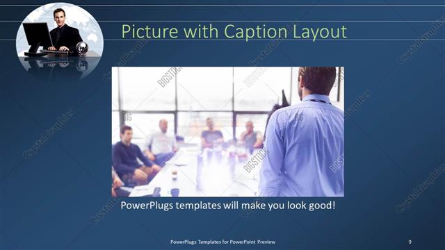 Picture with Caption presentation slide layout