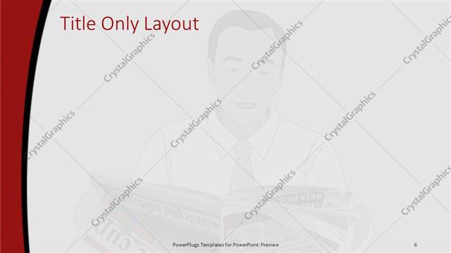 Title Only presentation slide layout