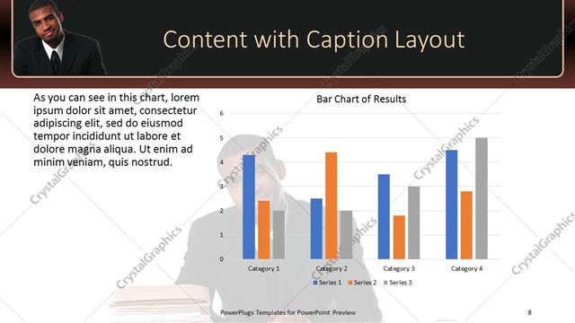 Content with Caption presentation slide layout