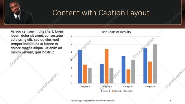 Content with Caption presentation slide layout