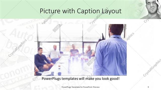 Picture with Caption presentation slide layout