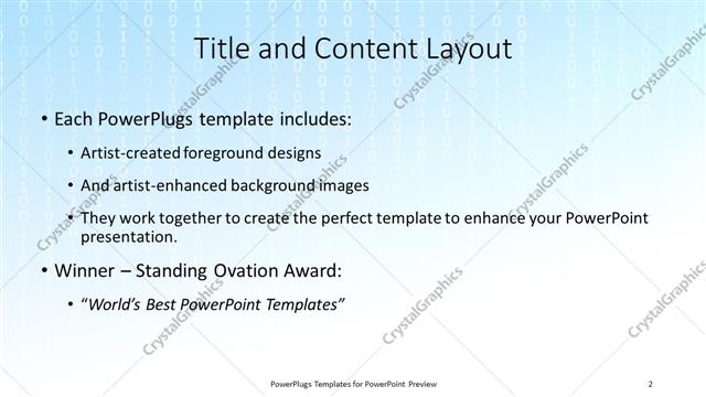 Title and Content presentation slide layout