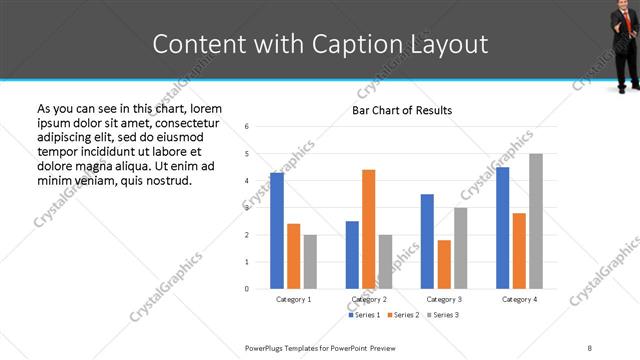 Content with Caption presentation slide layout