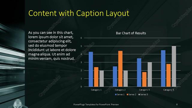 Content with Caption presentation slide layout