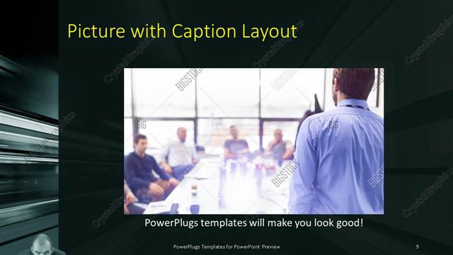 Picture with Caption presentation slide layout