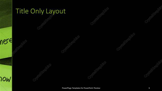 Title Only presentation slide layout