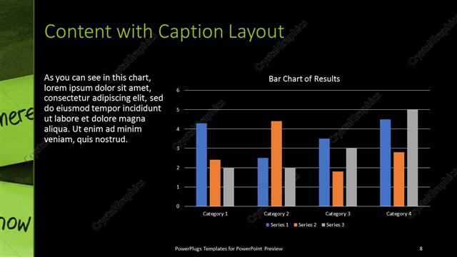 Content with Caption presentation slide layout