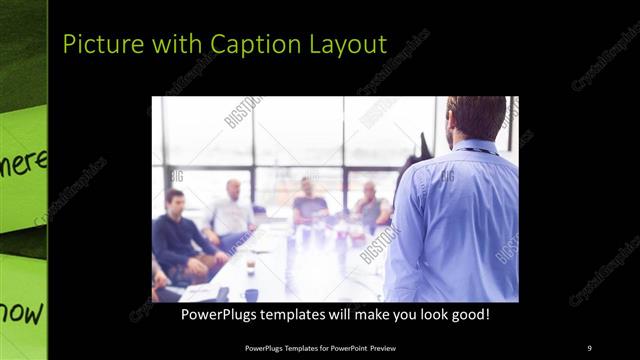 Picture with Caption presentation slide layout