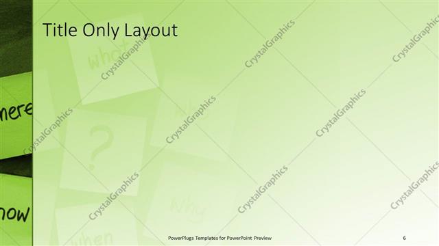 Title Only presentation slide layout