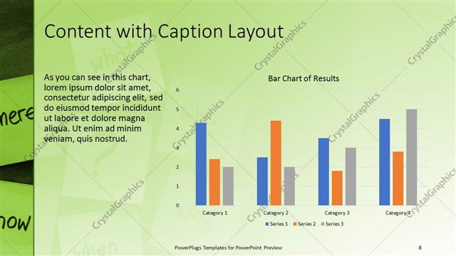 Content with Caption presentation slide layout