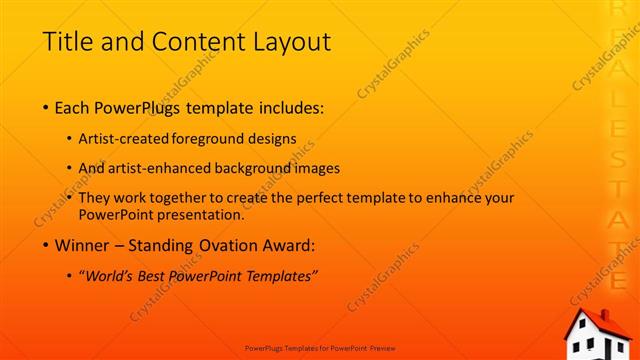 Title and Content presentation slide layout