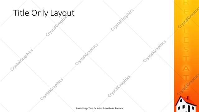 Title Only presentation slide layout