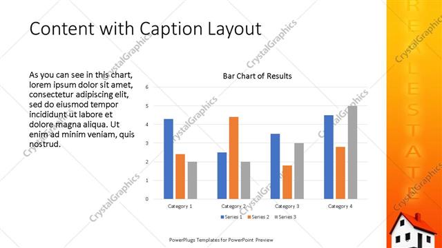 Content with Caption presentation slide layout
