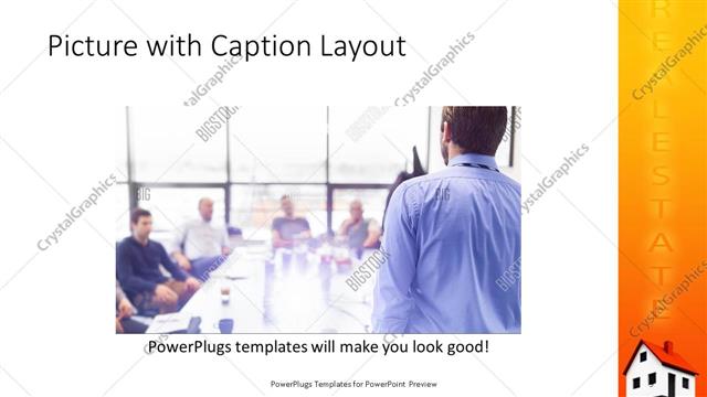 Picture with Caption presentation slide layout