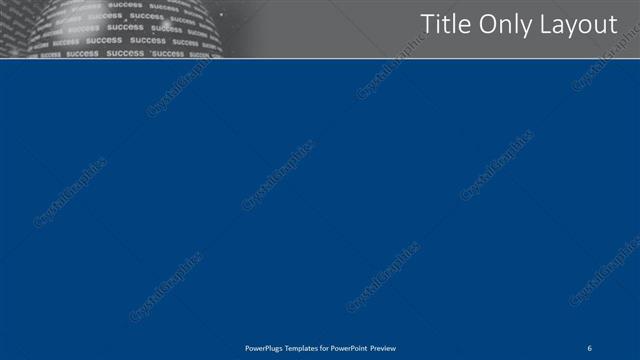 Title Only presentation slide layout