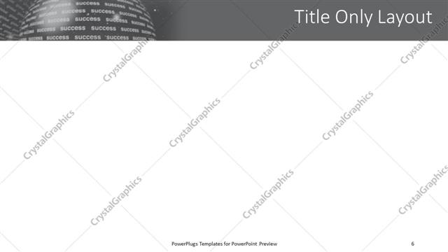 Title Only presentation slide layout