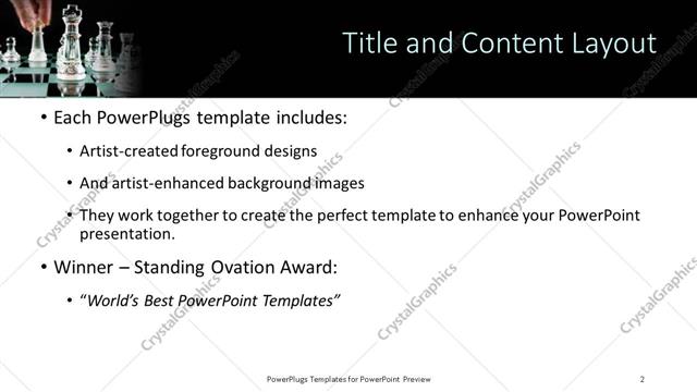 Title and Content presentation slide layout