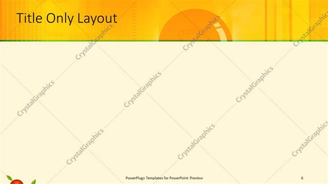 Title Only presentation slide layout