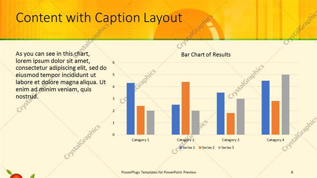 Content with Caption presentation slide layout