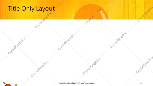 Title Only presentation slide layout